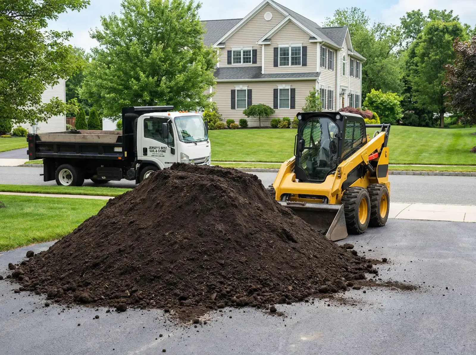 Load of topsoil dropped at a Cape May County home